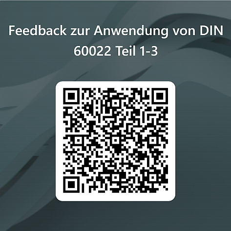 QR-Code für Feedback zur Anwendung von DIN 60022 Teil 1-3