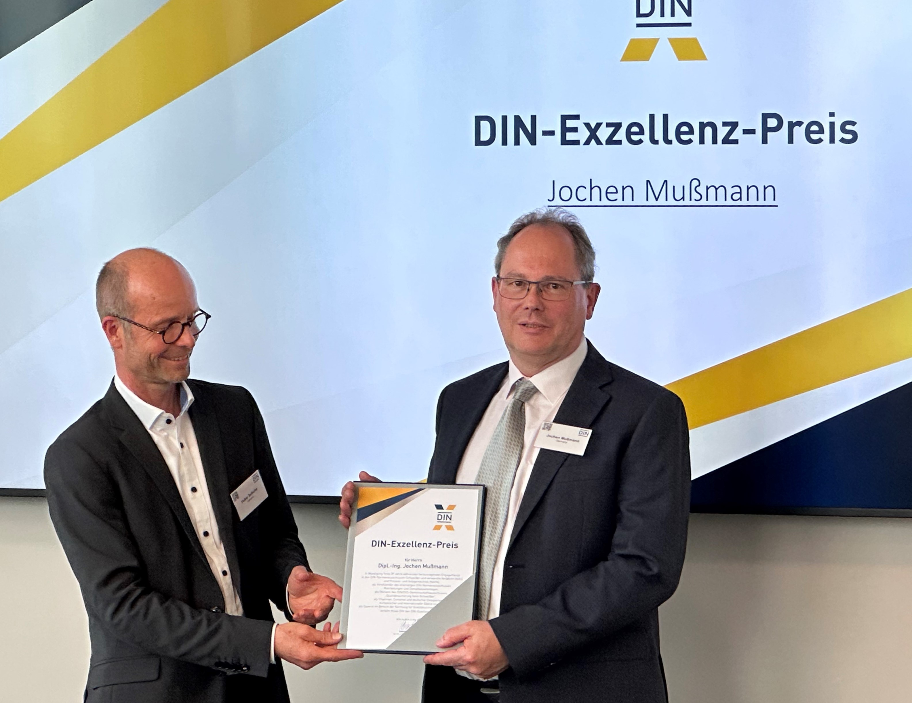 Ehrung von Jochen Mußmann (rechts) am 2025-05-22 Ehrung von Jochen Mußmann am 2025-05-22