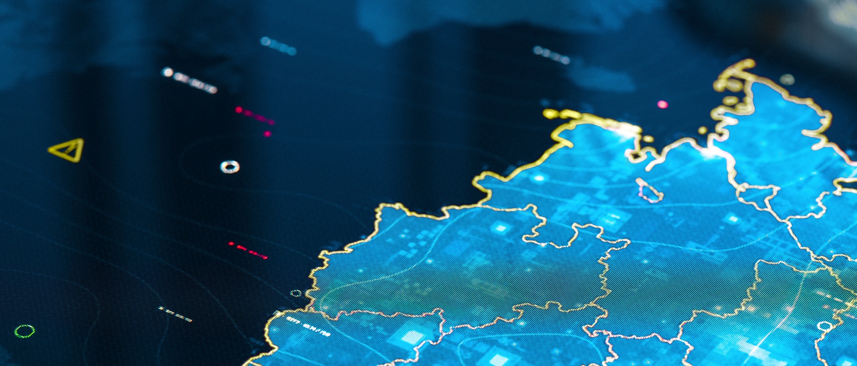 Digitale Darstellung der Deutschland-Karte