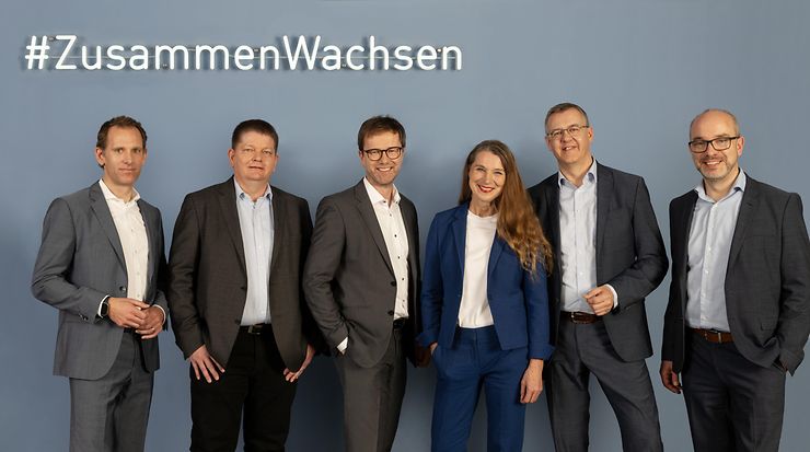 Gruppenbild von Dominik Grau, Cord Wischhöfer, Jens Hagemann, Marion Winkenbach, Christoph Winterhalter, Daniel Schmidt