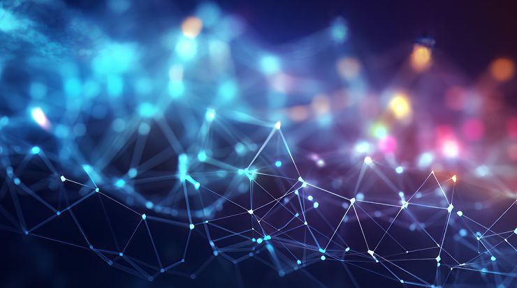 Grafische Darstellung eines Netzes mit Knotenpunkten