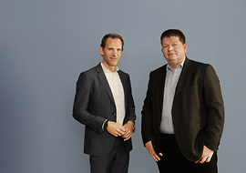 Portrait von Cord Wischhöfer und Dominik Grau