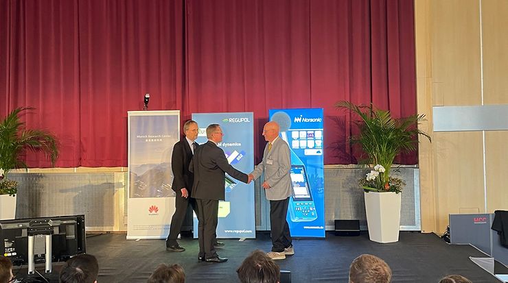 Herr Lenz, Herr Dr. Wittstock, Herr Dr. Krüger auf der Bühne der DAGA