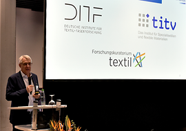 Eröffnung des Anwenderforums SMART Textiles durch Prof. Dr.-Ing. Götz T. Gresser (Vorstand DITF)