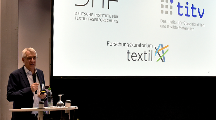 Eröffnung des Anwenderforums SMART Textiles durch Prof. Dr.-Ing. Götz T. Gresser (Vorstand DITF)