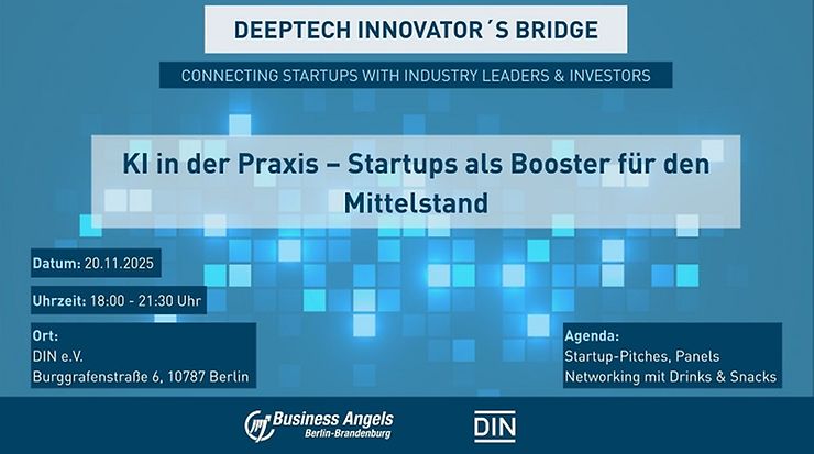 Einladungsdeckblatt der Deeptech Innovator's Bridge 2025