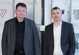 Porträt von Cord Wischhöfer und Sven Bergander, Geschäftsführung von DIN Solutions