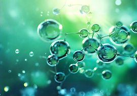 Grafik von innovativen Brennstoffzellen auf Wasserbasis