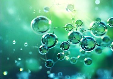 Grafik von innovativen Brennstoffzellen auf Wasserbasis