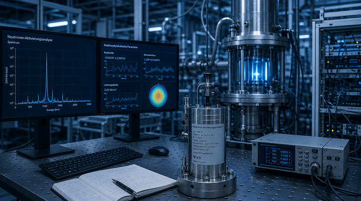 Labor Arbeitsplatz „Neutronenfluenzmessung“