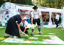 DIN-Puzzle auf dem Bürgerfest des Bundespräsidenten