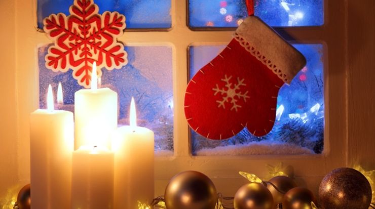 Kerzen zur Weihnachtszeit