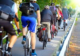 Fahrradradtour  in der Gruppe