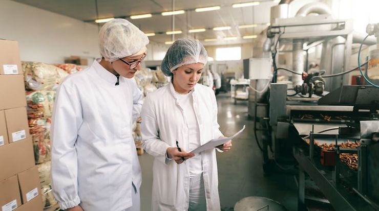Schutzkleidung bei der Lebensmittelherstellung (Lebensmittelhygiene)