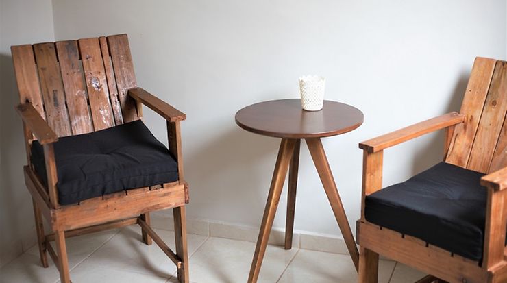 Möbel aus wiederverwendbarem Material