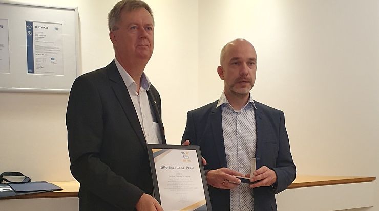Dr. Mario Schacht erhält den Din-Exzellenzpreis